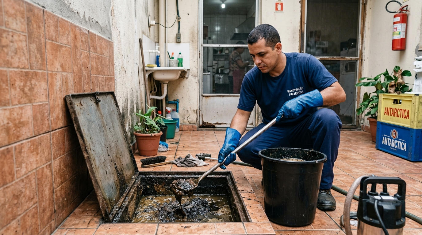 Limpeza de Caixa de Gordura perto de mim em Governador Valadares‑MG